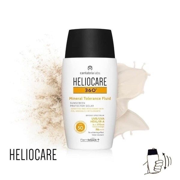  Kem chống nắng Heliocare 360 Mineral Tolerance Fluid SPF 50 PA++++ 50ml 