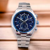  Đồng Hồ nam Citizen Chronograph Blue Dial Stainless Steel Men's CA0430-54M 