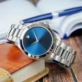  Đồng hồ nam Movado Junior Sport Blue Dial Stainless Steel 