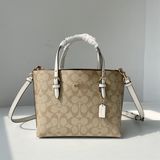  Túi Coach Mollie tote 25 in signature canvas 