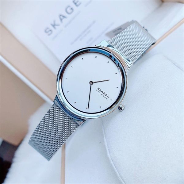  Đồng hồ Skagen Ladies Freja Silver-tone Steel Mesh 