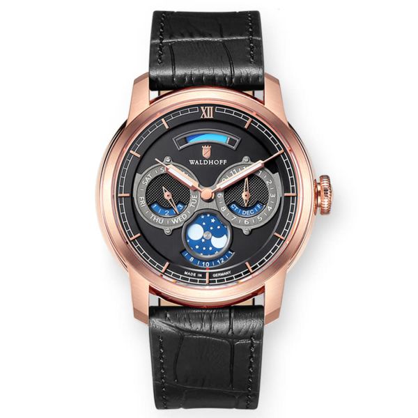  Đồng hồ nam Olympus Leather Black Dial 