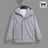 Áo Khoác Gió Lót Lông Unisex Form Rộng Mũ Liền - AVGL