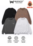 Áo sweater nỉ bông nam nữ form rộng, giữ ấm mùa đông
