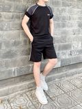 Bộ thể thao nam phối sọc cao cấp, cotton tổ ong thoáng mát mẫu mới - RHBT3