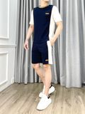 Bộ quần áo nam thể thao cổ tròn phối màu cao cấp - RHBT