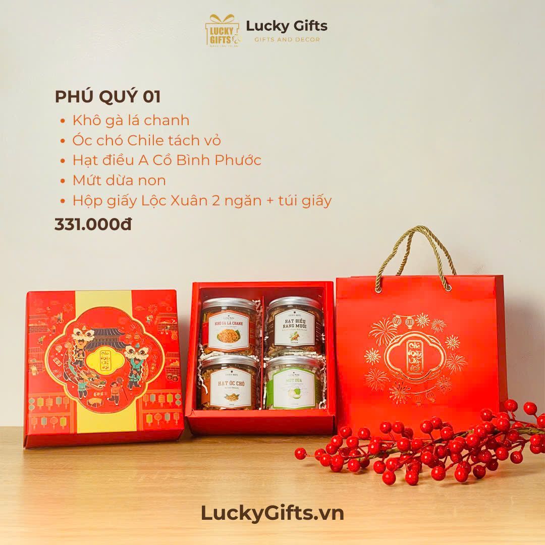 Hộp quà Tết phú quý 01