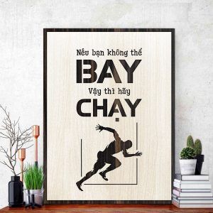 Tranh gỗ decor tạo động lực Lucky-T02
