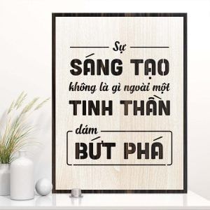 Tranh gỗ decor tạo động lực Lucky-T03