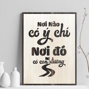 Tranh gỗ decor tạo động lực Lucky-T10