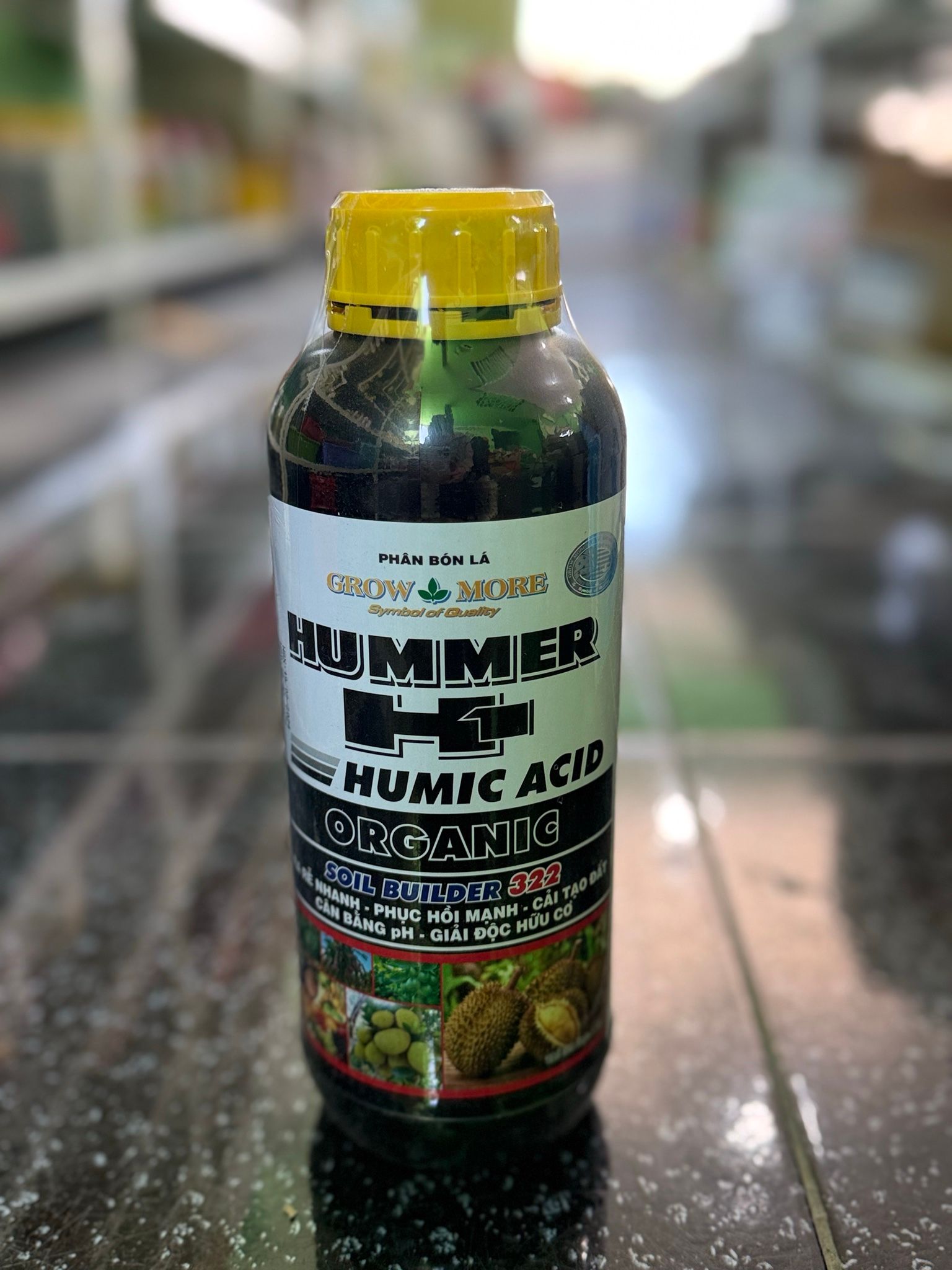 Phân bón Growmore HUMER H1 Humic 322 tốt cho mọi cây trồng chai 1 lít