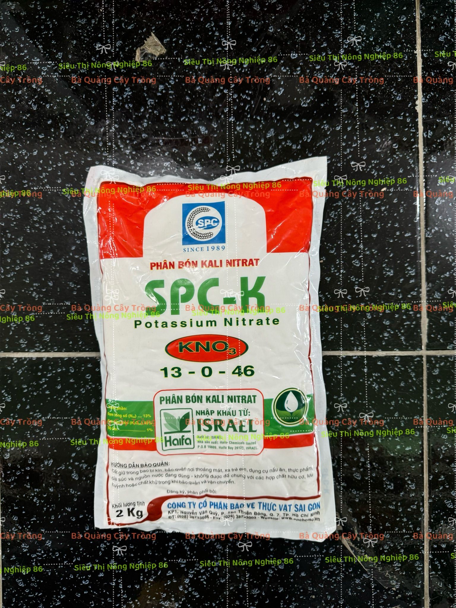 Phân bón kali nitrat SPC - K (13 - 0 - 46) - HIFA ISAREL KNO3