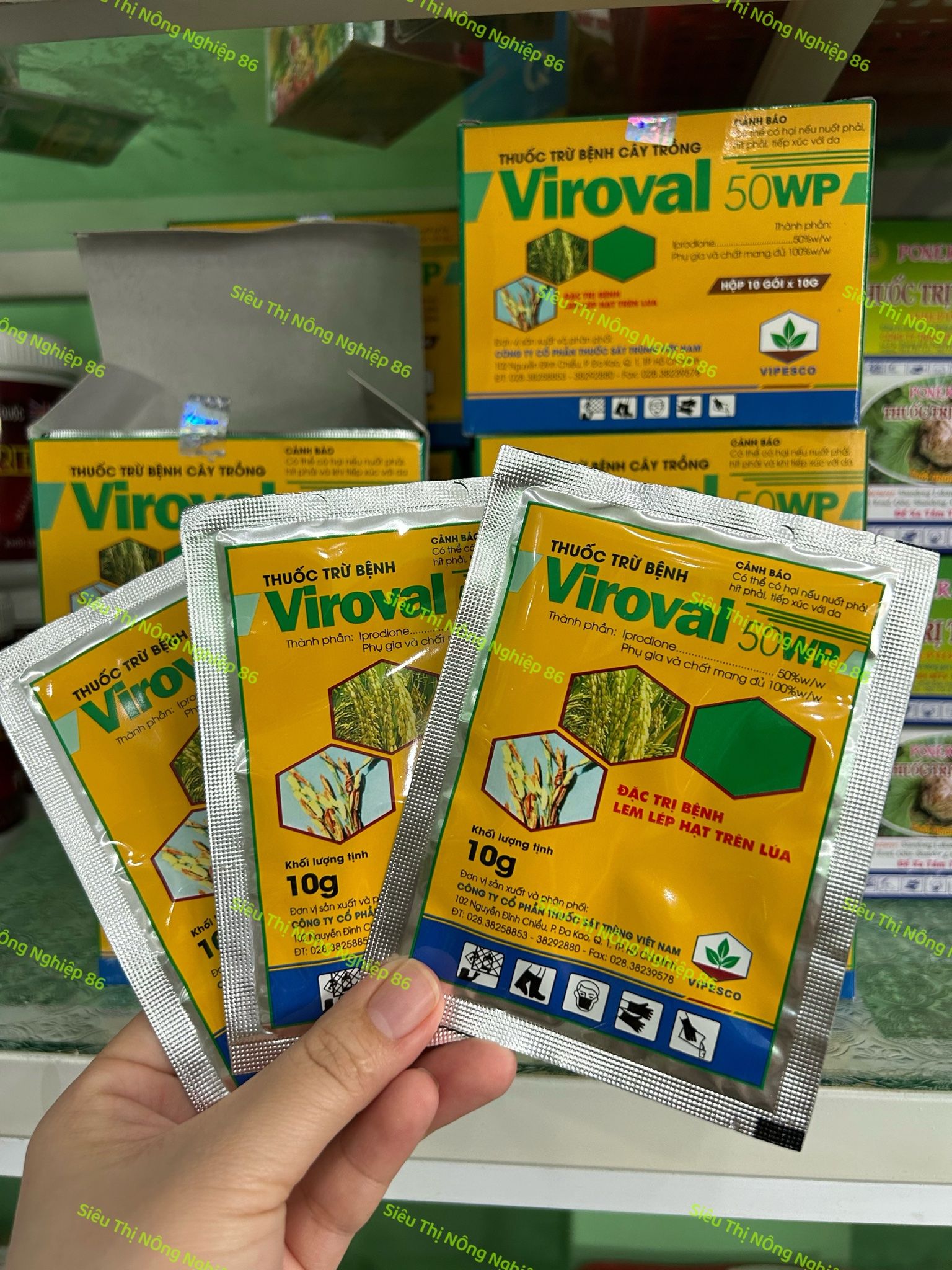 Viroval 50wp Đặc trị nấm bồ hóng thanh long