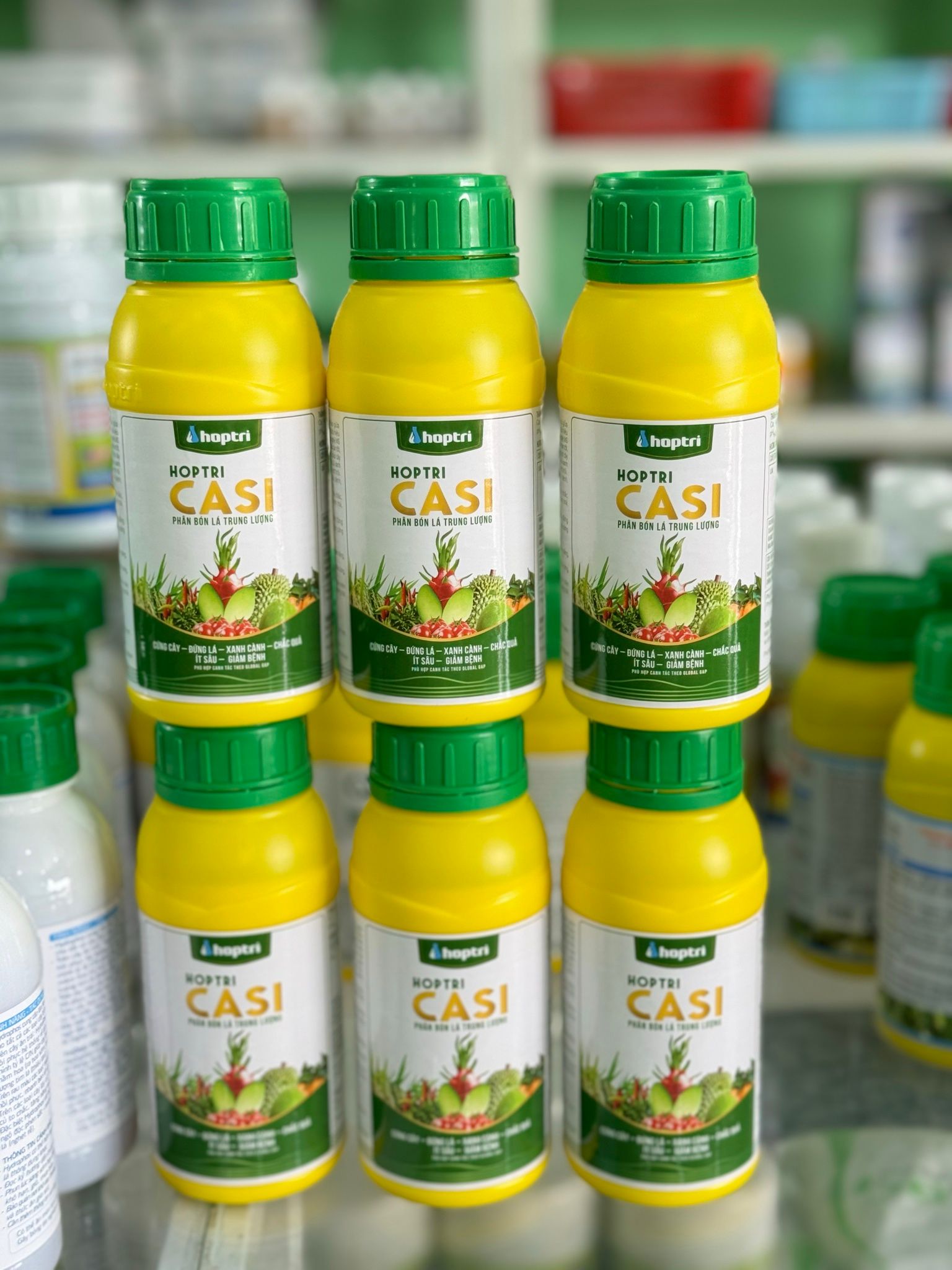 Phân bón lá Hợp Trí CASI cứng cây chống rụng hoa nuôi trái