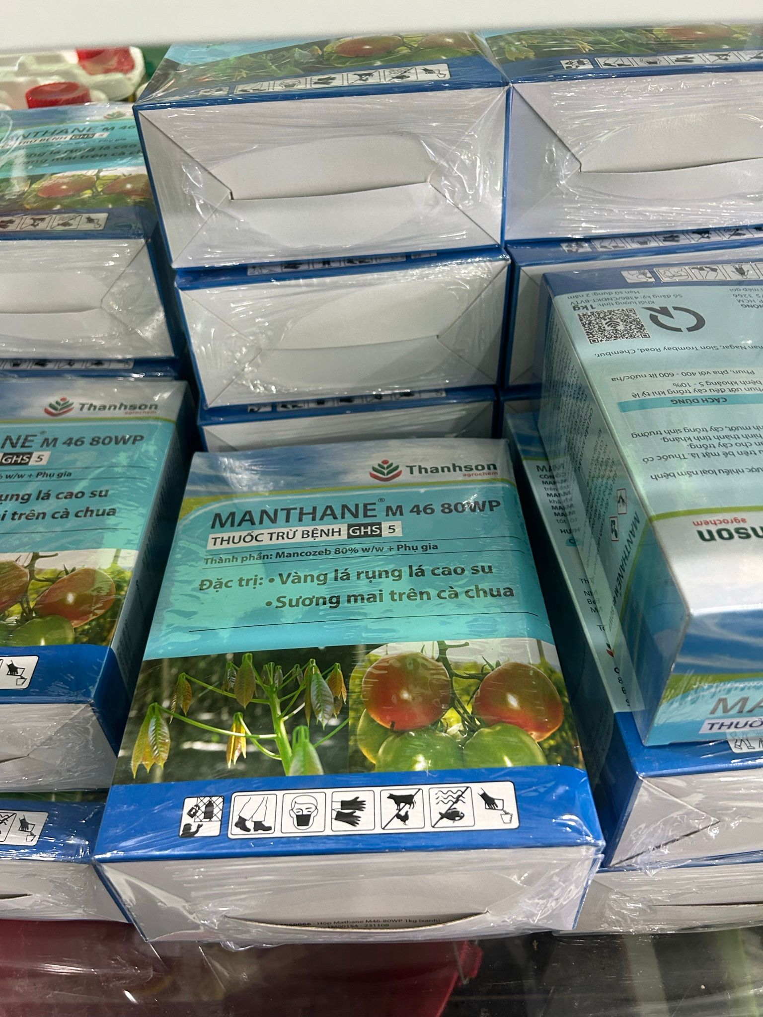 MANTHANE M46 80WP Thuốc trừ bệnh vàng lá, đạo ôn, thán thư, mốc sương, rỉ sắt Vàng rụng lá cao su