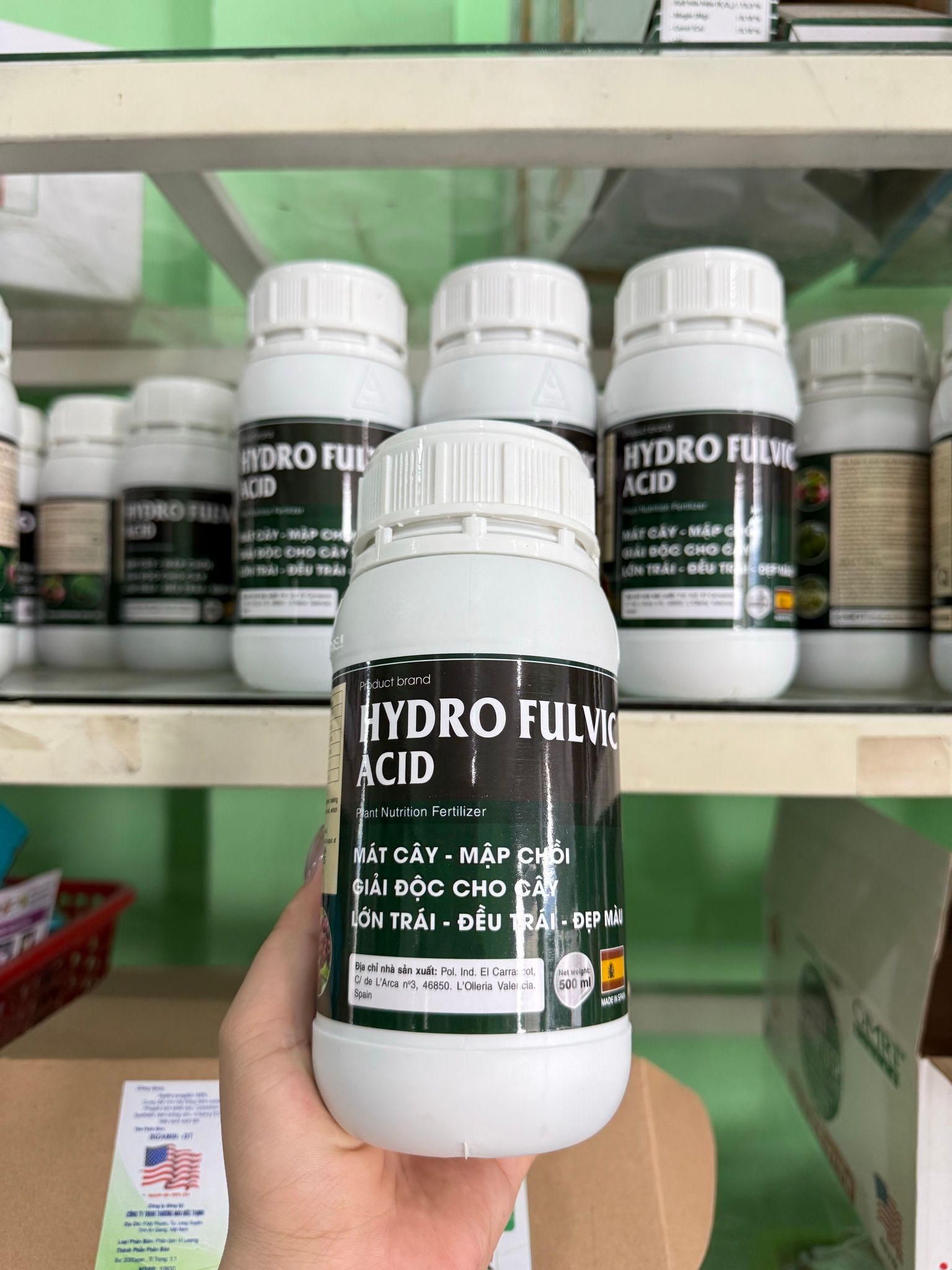 HYDRO FULVIC ACID nhập khẩu mát cây -mập chồi- lớn trái-nặng ký