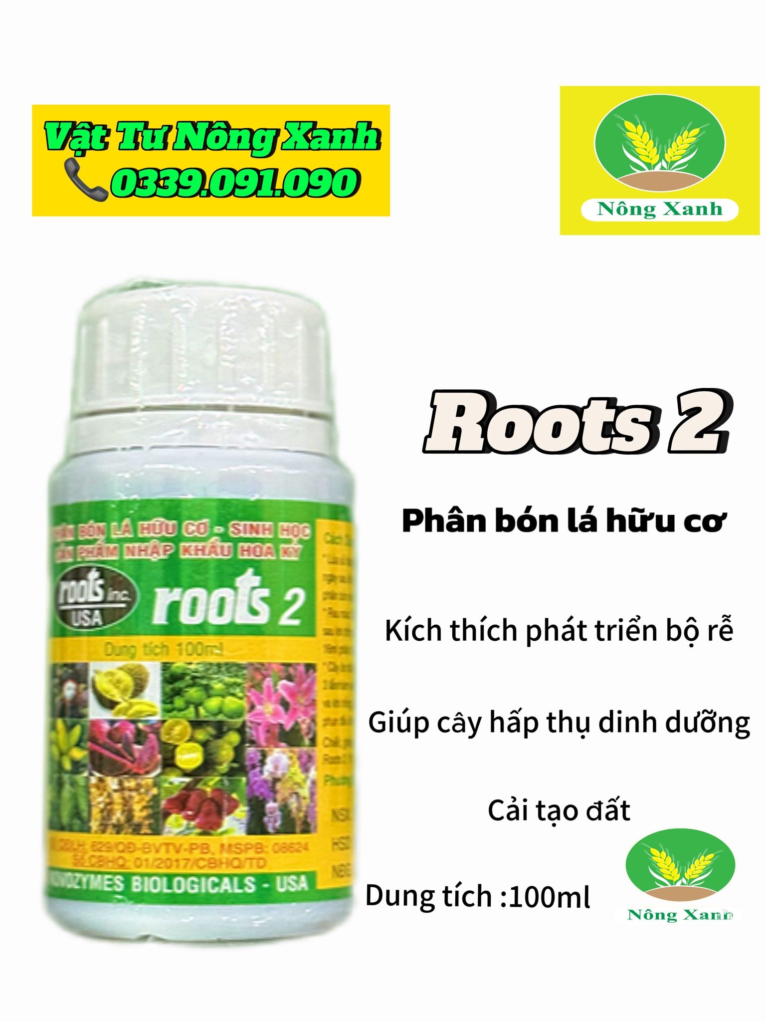 Phân Bón Lá Cao Cấp ROOT 2 100ml