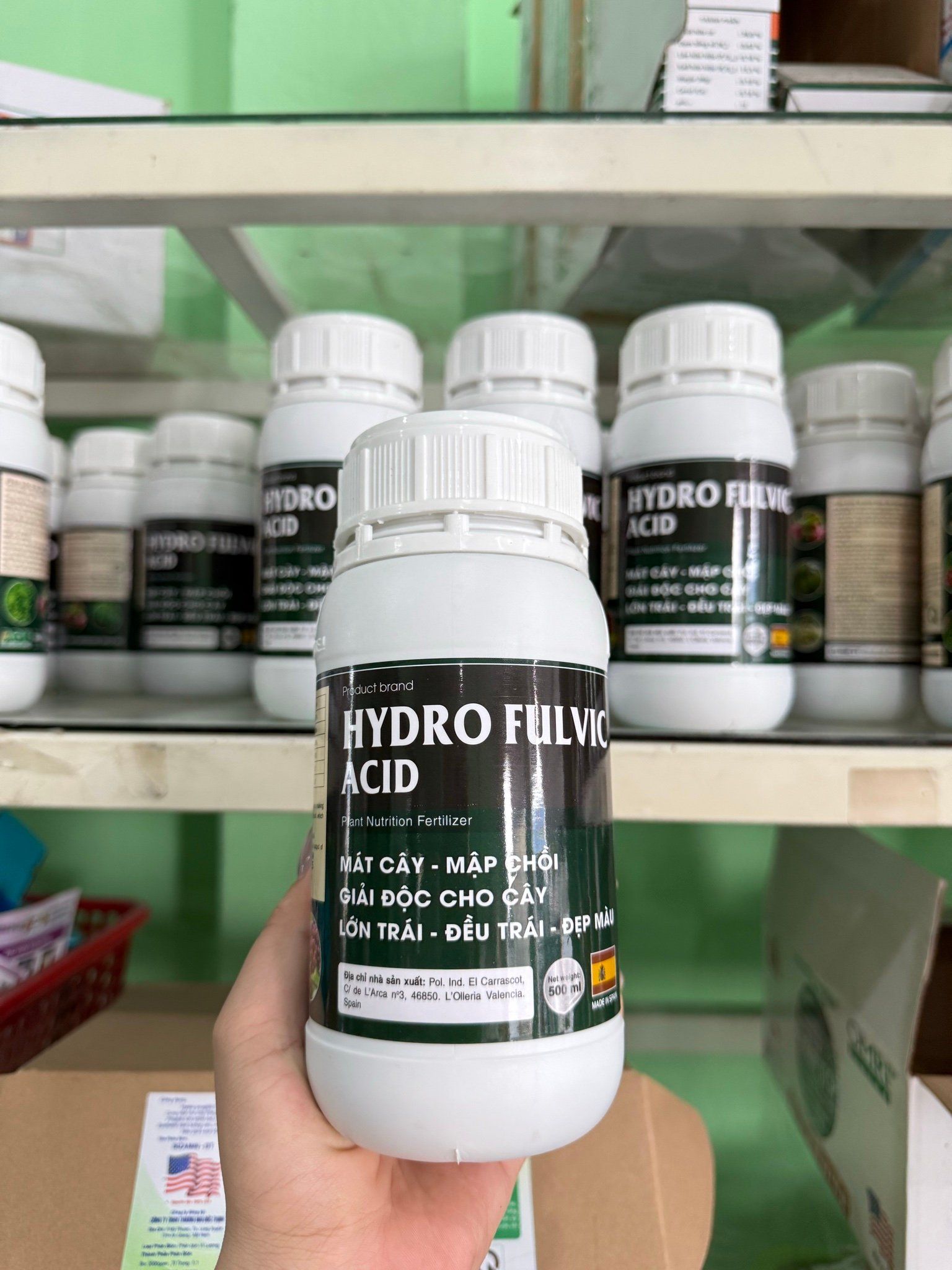 HYDRO FULVIC ACID nhập khẩu mát cây -mập chồi- lớn trái-nặng ký