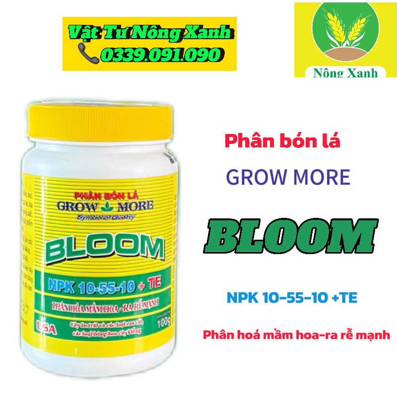 Grow More 10-55-10 + TE BLOOM (Siêu Lân)