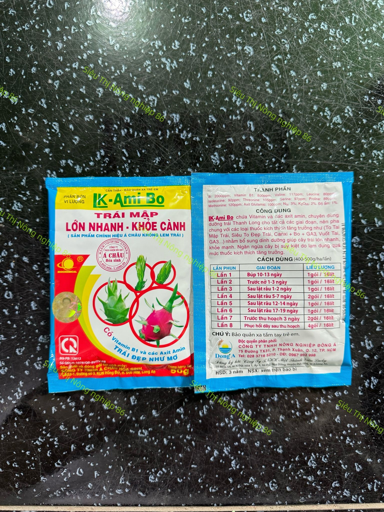 Mập Trái - Lớn Nhanh - khỏe cành AC AMIBO CHUYÊN DÙNG CHO THANH LONG - AC- AMINO BO
