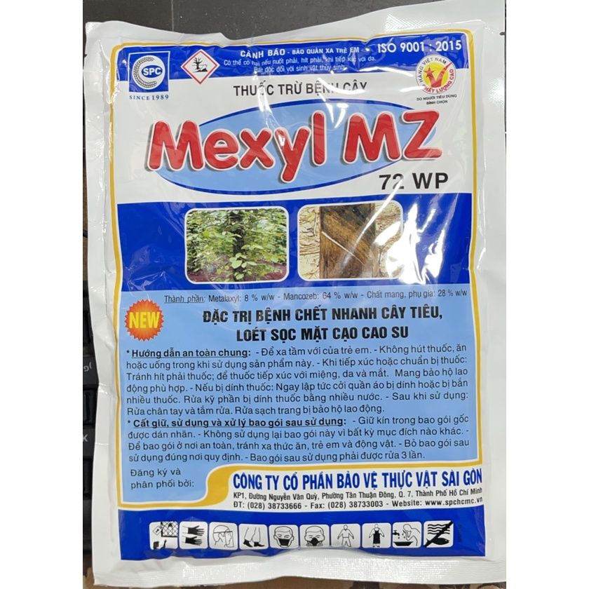 Thuốc Đặc trị bệnh vàng lá mai, bạc lá mai, đốm lá hoa hồng - Mexy mz 72wp