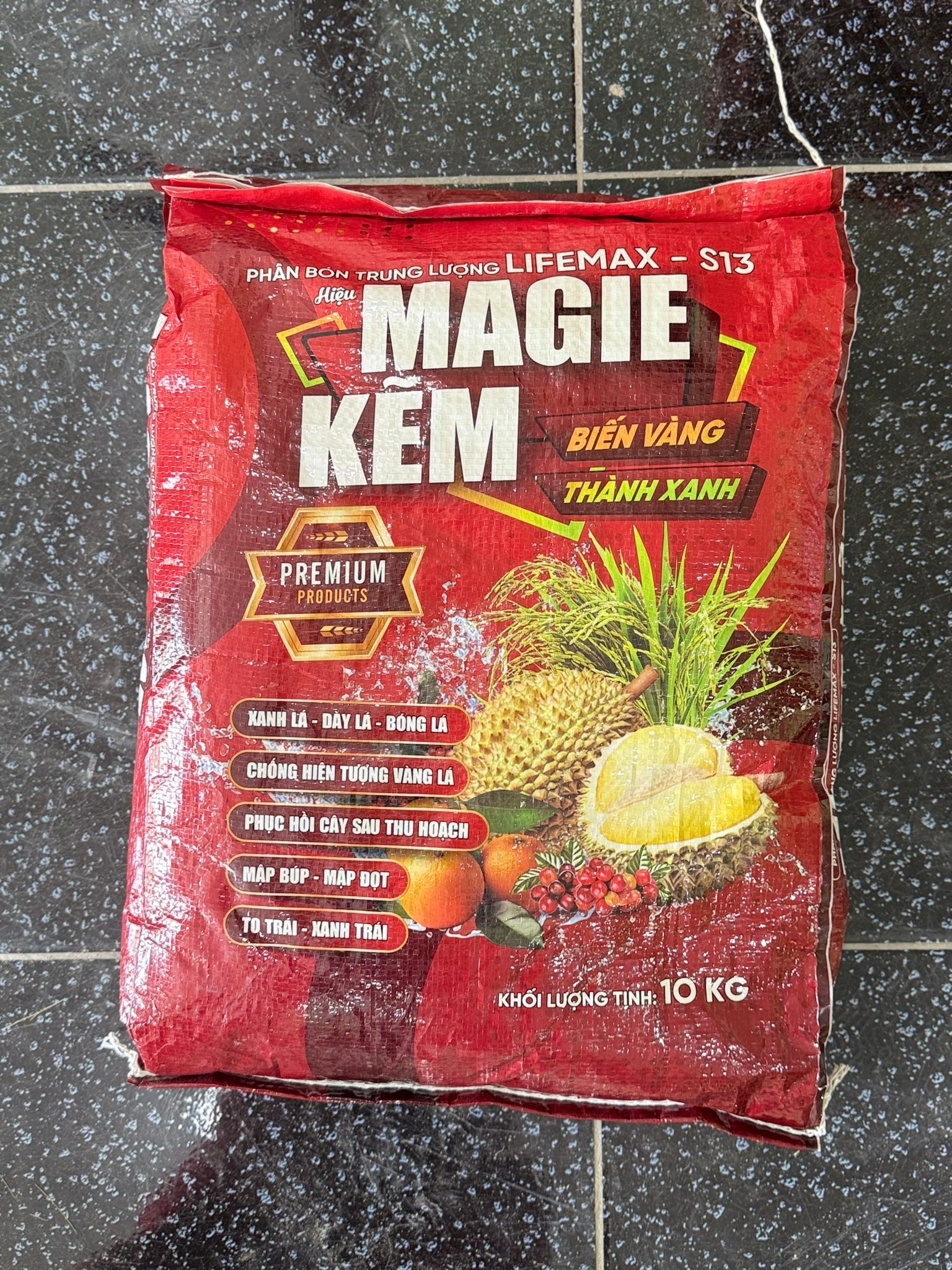 phân bón MAGIE KẼM biến vàng thành xanh (bao 10kg)