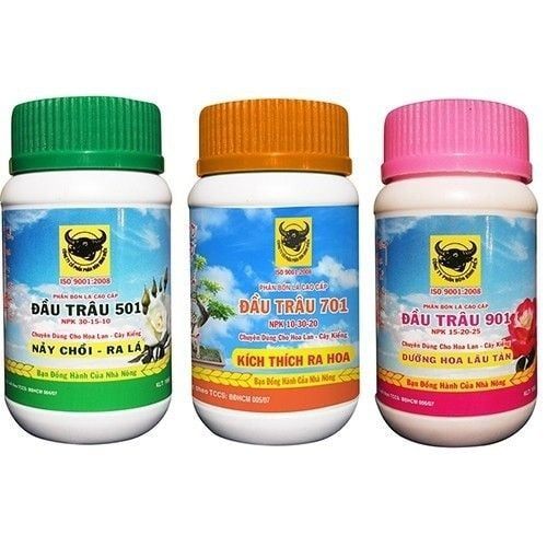 Combo 3 chai 100gr Phân bón lá đầu trâu MK 501 - 701 - 901