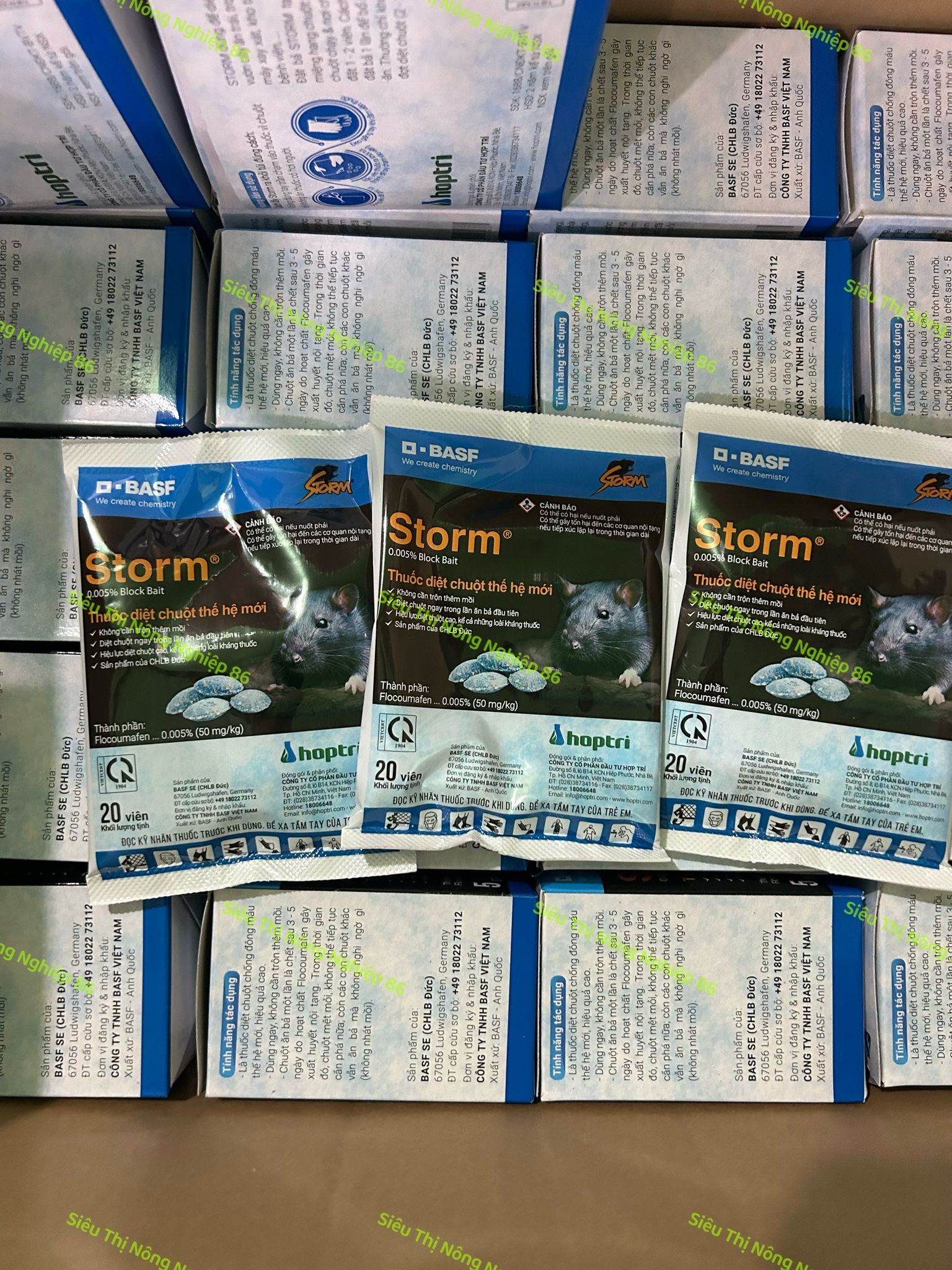 Thuốc diệt chuột Storm gói 20 Viên