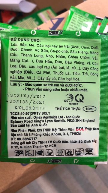 Phân Bón Lá Hi canxi - Canxi nhập khẩu