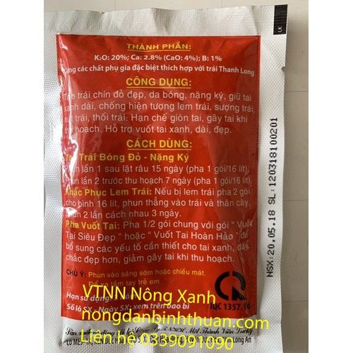 Siêu Nặng ký - bóng - trái khắc phục lem chuyên dùng cho trái thanh long - AC SUPER K-CA