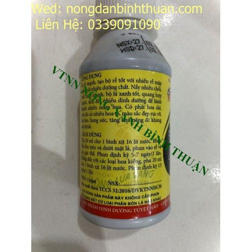 Phân bón lá Cao cấp, đậm đặc B1 HVP chai 100ml