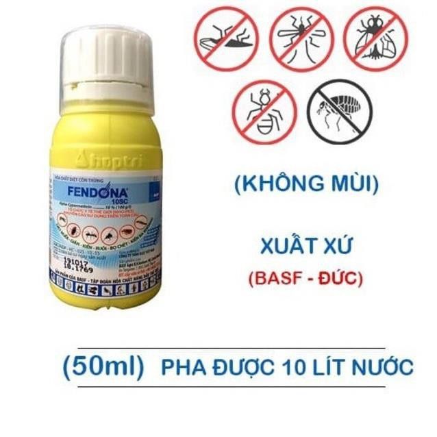Fendona 10SC chai 50ml - Diệt muỗi, gián, ruồi, kiến, bọ chét