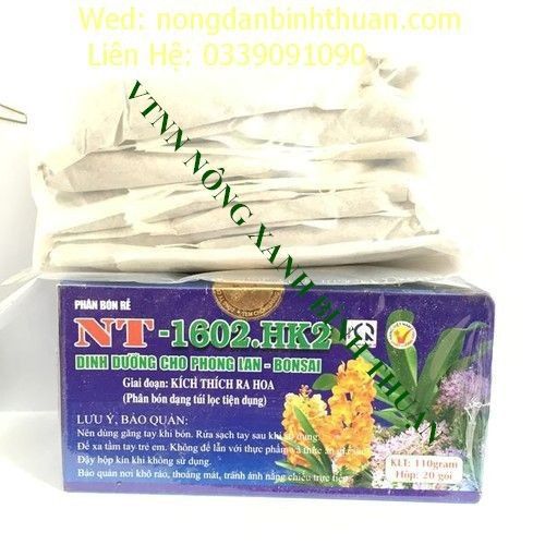 Hộp 20 túi phân bón chậm tan dạng túi lọc NT-1602 HK2