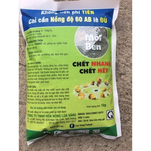 Bả diệt ốc sên Toxbait 60AB 1kg - toxbai 60BA