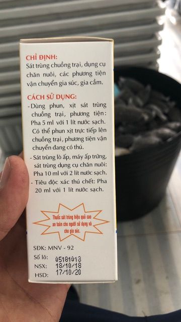 Benkona 100ml sát khuẩn - SÁT KHUẨN GIÁ THỂ TRỒNG LAN