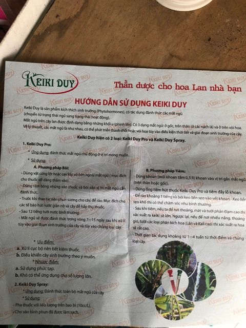 Keiki Duy xanh và Keiki duy đỏ chuyên dùng cho hoa lan