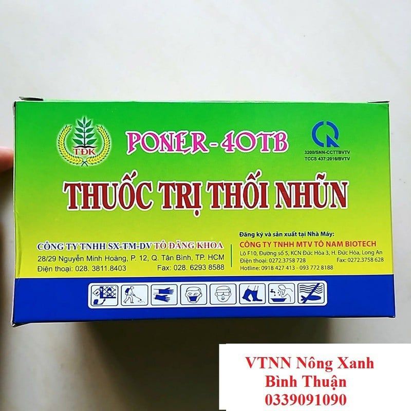 Viên Sủi Đặc trị thối nhũn Poner 40TB