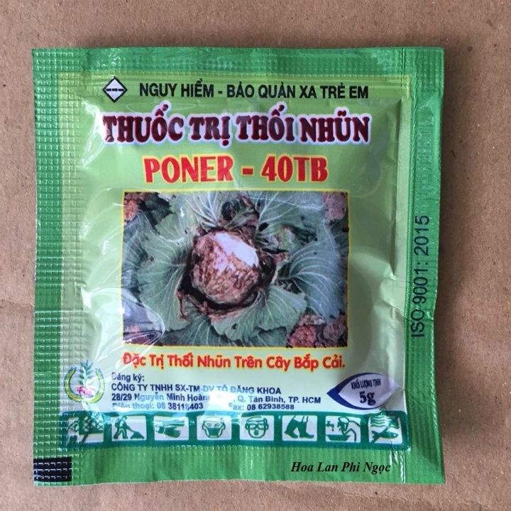 Hộp 20 viên sủi đặc trị bệnh thối nhũn cho cây trồng Poner 40TB