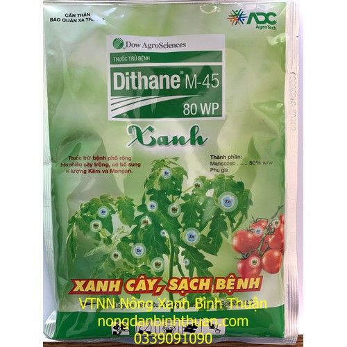 Trừ Bệnh Dithane M-45 80WP XANH - Dithane M-45 80WP 100gr