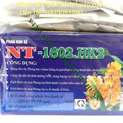 Hộp 20 túi phân bón chậm tan dạng túi lọc NT-1602 HK2