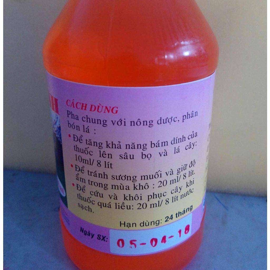Chất bán dính tăng hiệu lực thuốc BVTV (Tobon ST 500ml)