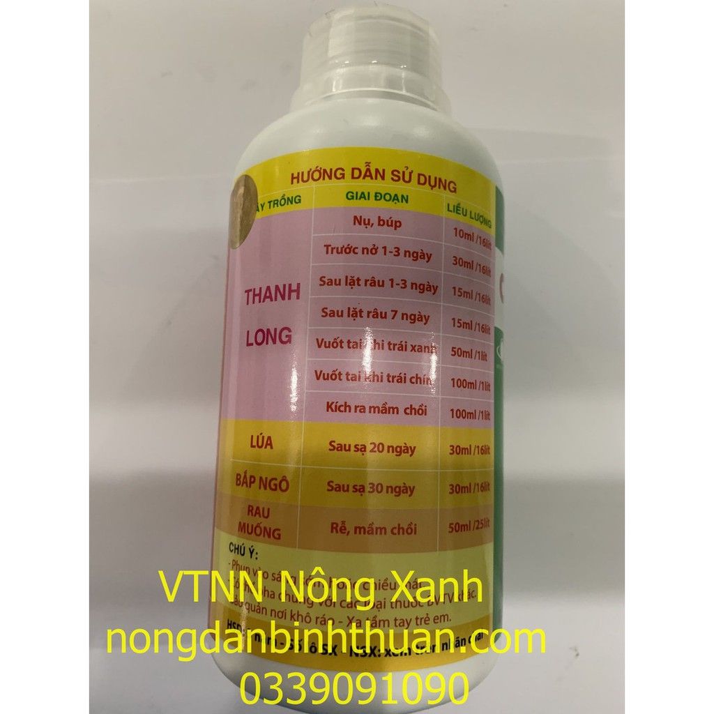 CYTOKININ + GA3 - TĂNG TRƯỞNG CỰC MẠNH - CHUYÊN DÙNG KÍCH RA CHỒI - MẬP THÂN - TO QUẢ