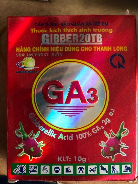 GA3 kích thích sinh trưởng cây trồng Gibber 20T - GA3 - 10gr - hỗ trợ cây thúc đẩy nhanh