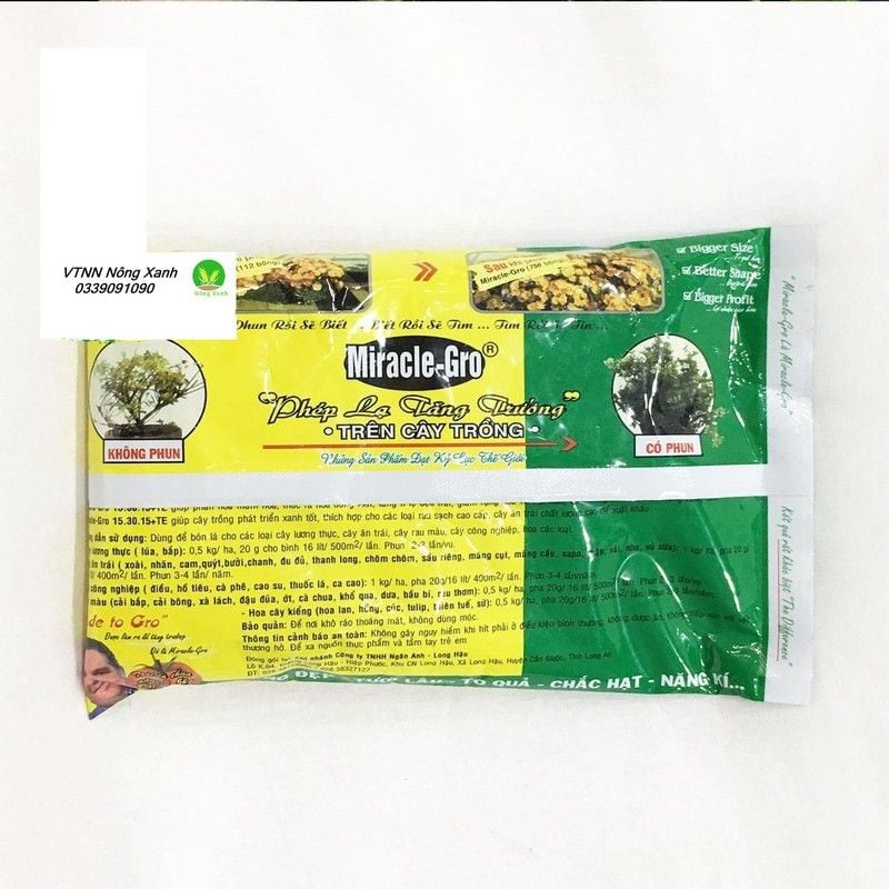 Phân bón lá Miracle Gro 15-30-15 Gói 1kg