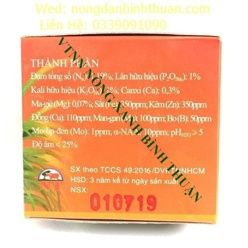 Phân bón rễ dạng túi lọc tiện dụng NT-1602.HK3 chuyên dùng cho phong lan