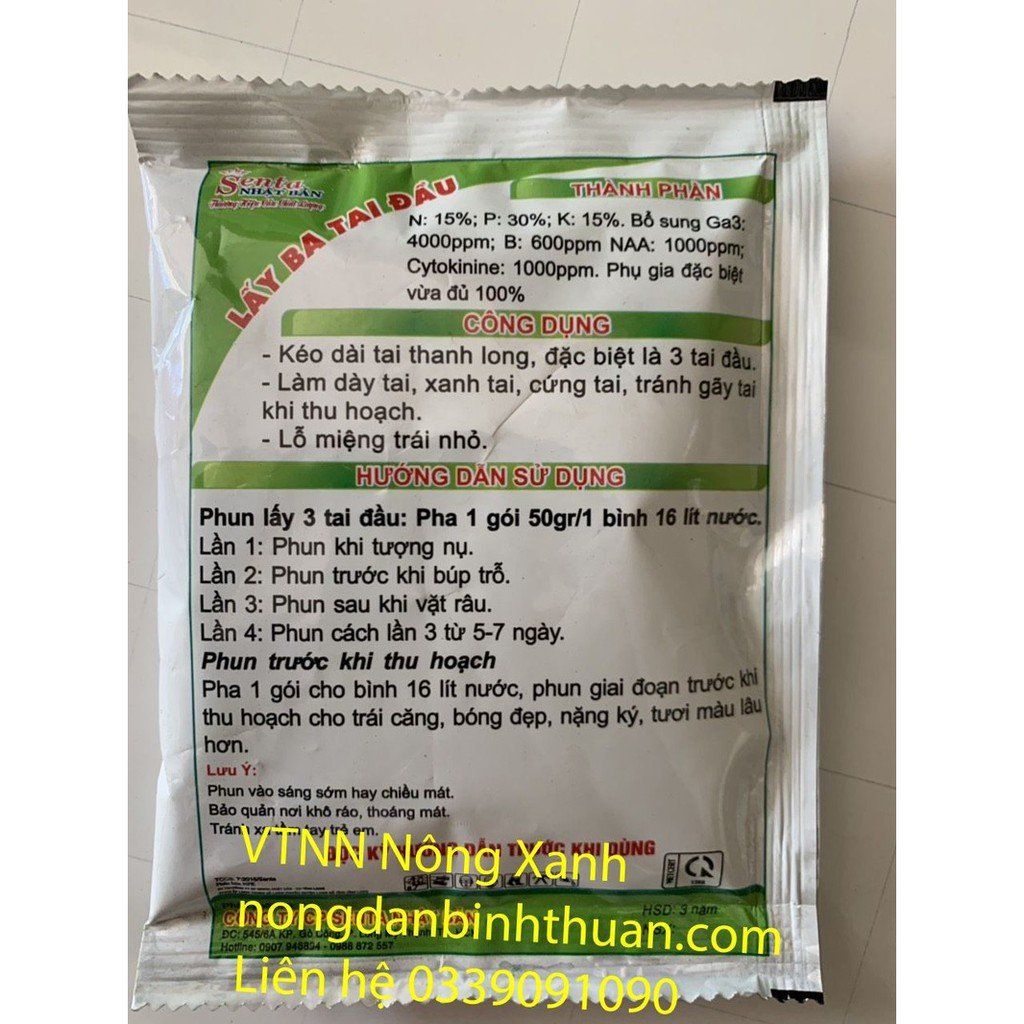 Lấy Ba Tai Đầu Trái Thanh long