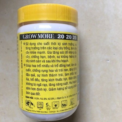 Combo phân bón Growmore 20-20-20 100gr và hũ kích rễ N3M 100gr - 20-20-20 và N3M