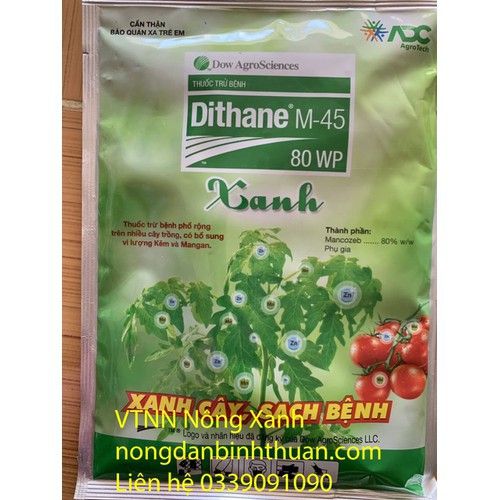Trừ Bệnh Dithane M-45 80WP XANH - Dithane M-45 80WP 100gr