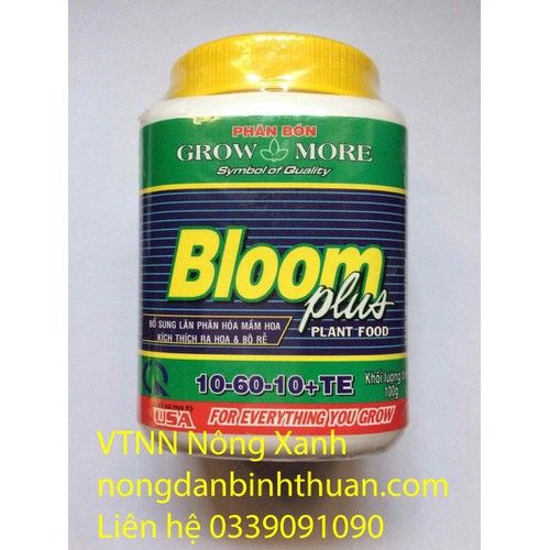 Phân bón lá 10-60-10 - GROW MORE BLOOM PLUS