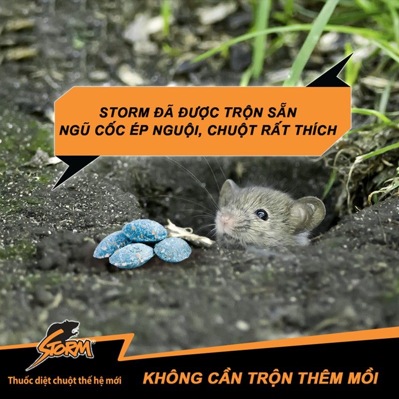 (gói 20 viên) Thuốc diệt chuột Storm - Thuốc chuột Storm